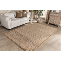 Baxton Studio Osage-Natural-Rug Baxton Studio Osage Modern and Contemporary Natural Handwoven Hemp Blend Area Rug